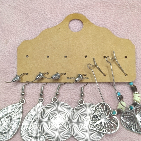 NEW Bohemian Vintage dangle earring set - Picture 6 of 6
